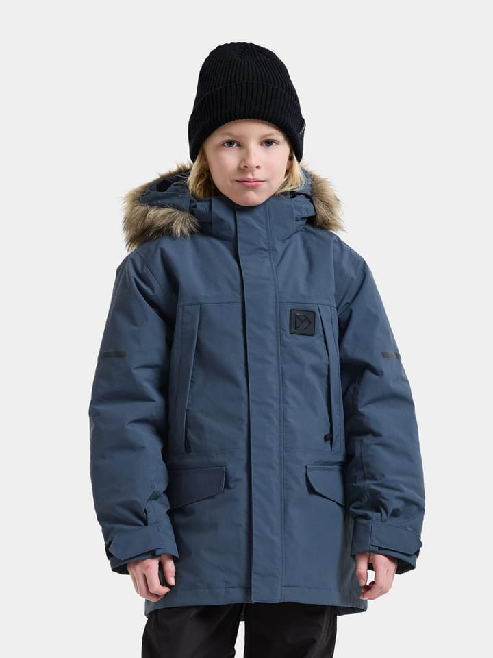 Didriksons Kids' Sylvin Parka Mountain Blue Didriksons