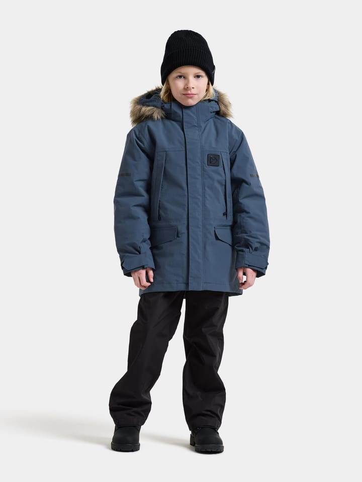 Didriksons Kids' Sylvin Parka Mountain Blue Didriksons