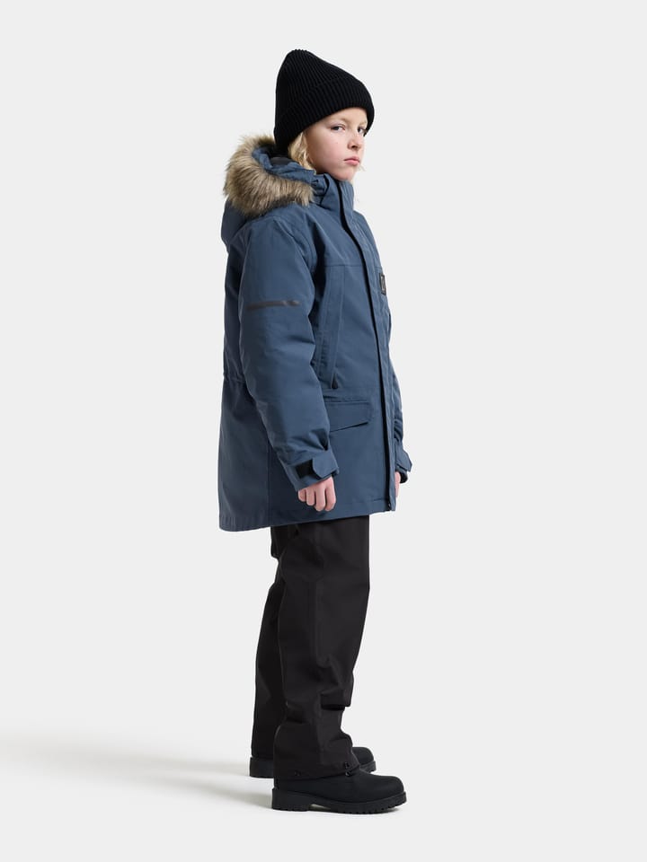 Didriksons Kids' Sylvin Parka Mountain Blue Didriksons