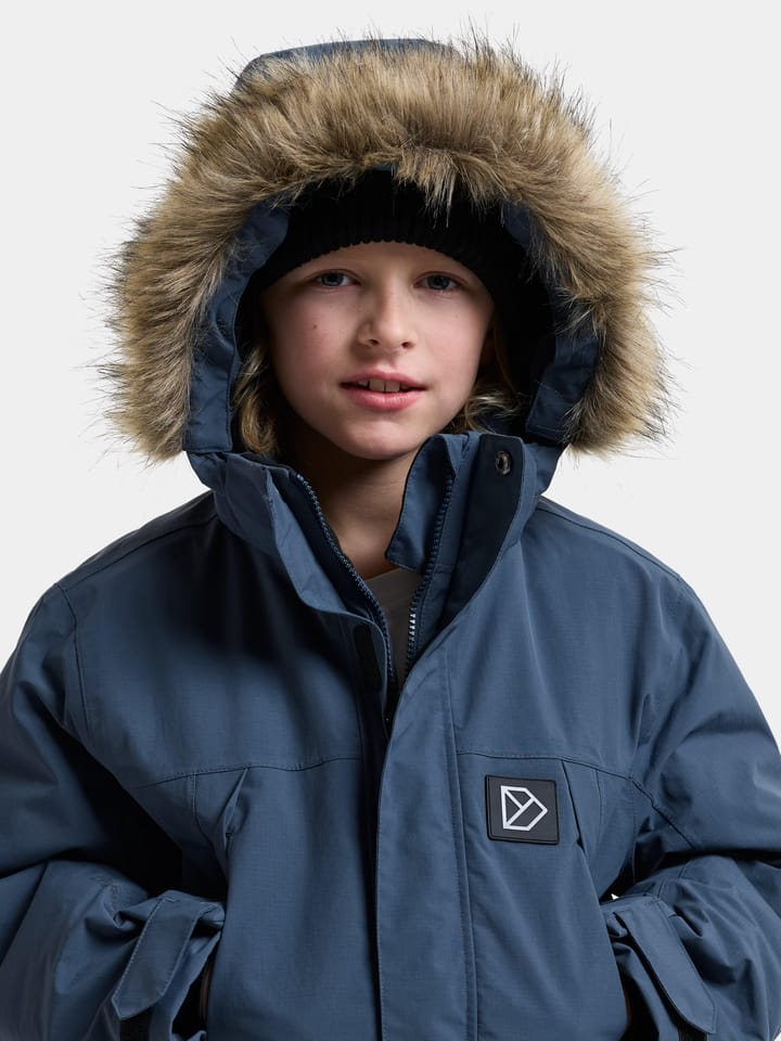 Didriksons Kids' Sylvin Parka Mountain Blue Didriksons