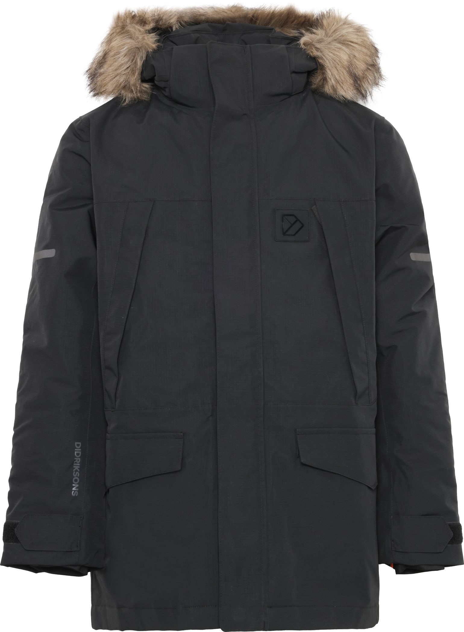 Didriksons Kids' Sylvin Parka Black