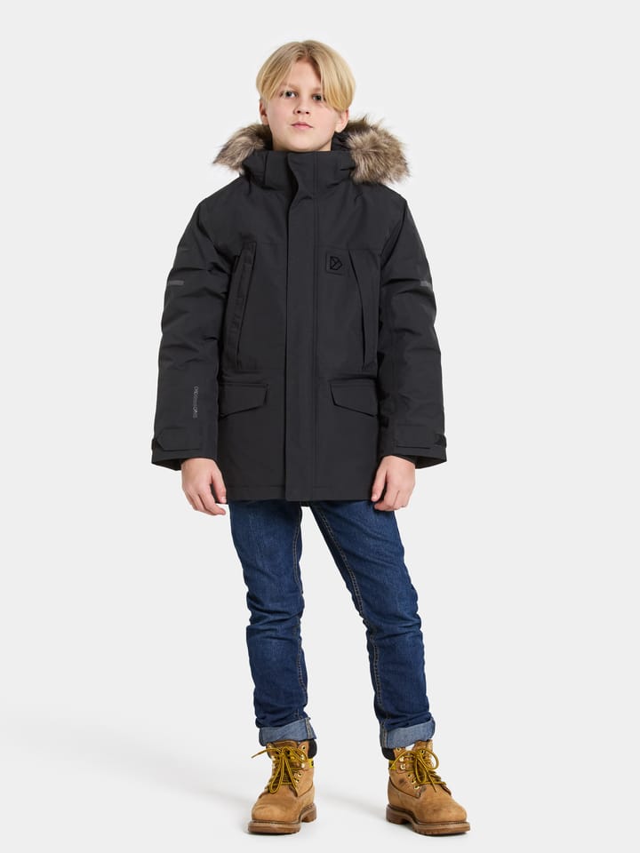 Didriksons Kids' Sylvin Parka Black Didriksons