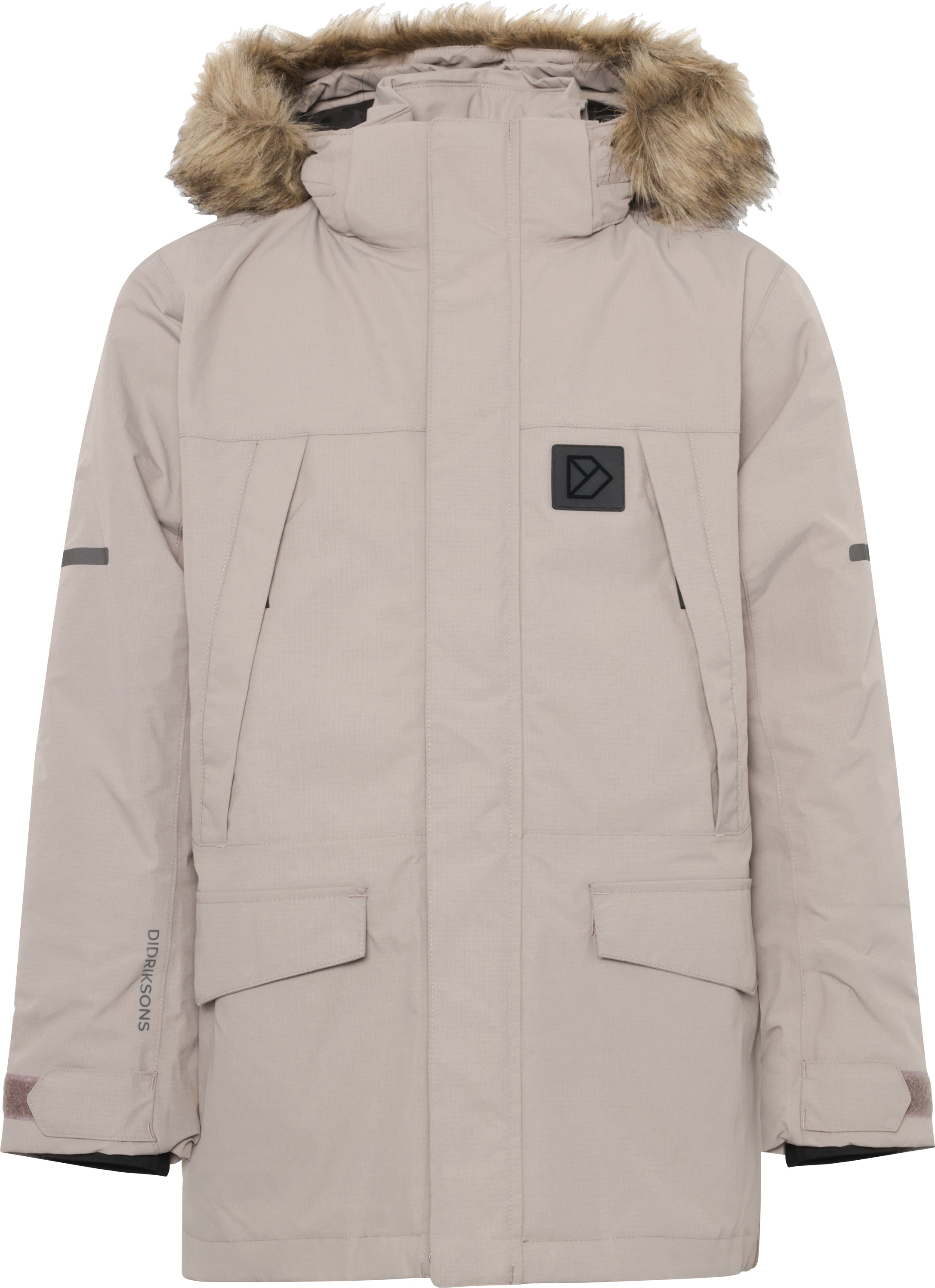 Didriksons Kids' Sylvin Parka Ash Brown