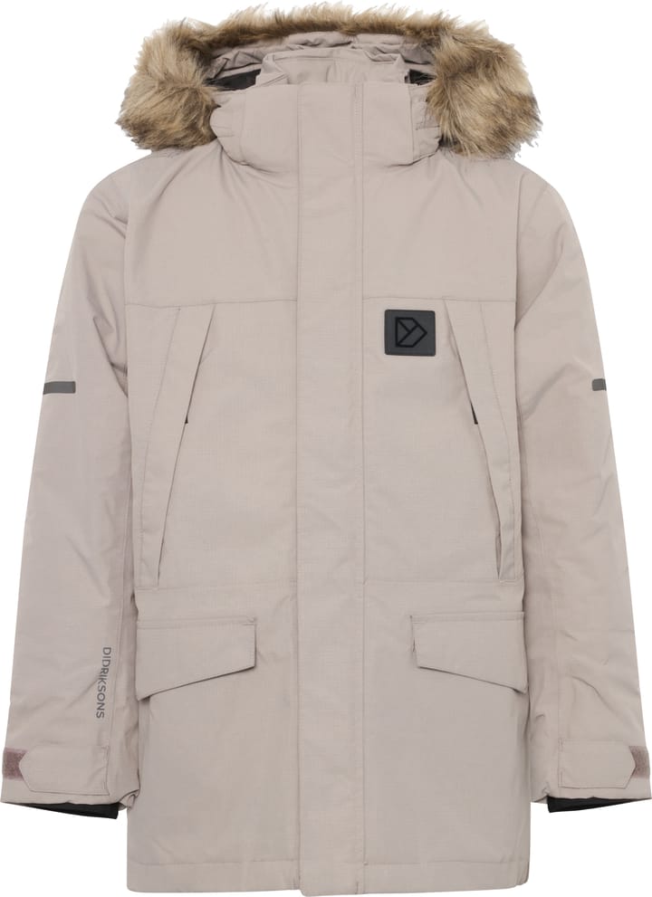 Didriksons Kids' Sylvin Parka Ash Brown Didriksons