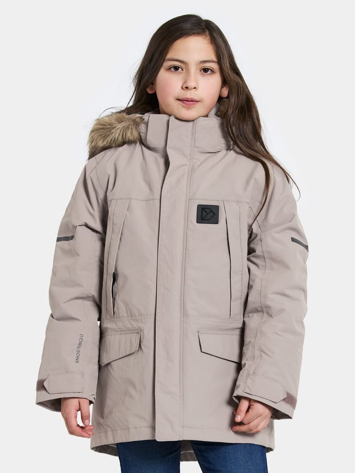 Didriksons Kids' Sylvin Parka Ash Brown Didriksons