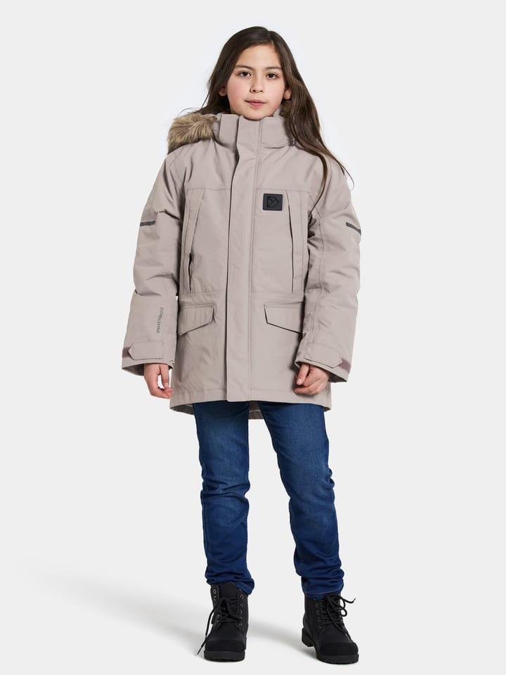 Didriksons Kids' Sylvin Parka Ash Brown Didriksons