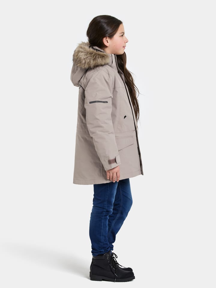 Didriksons Kids' Sylvin Parka Ash Brown Didriksons