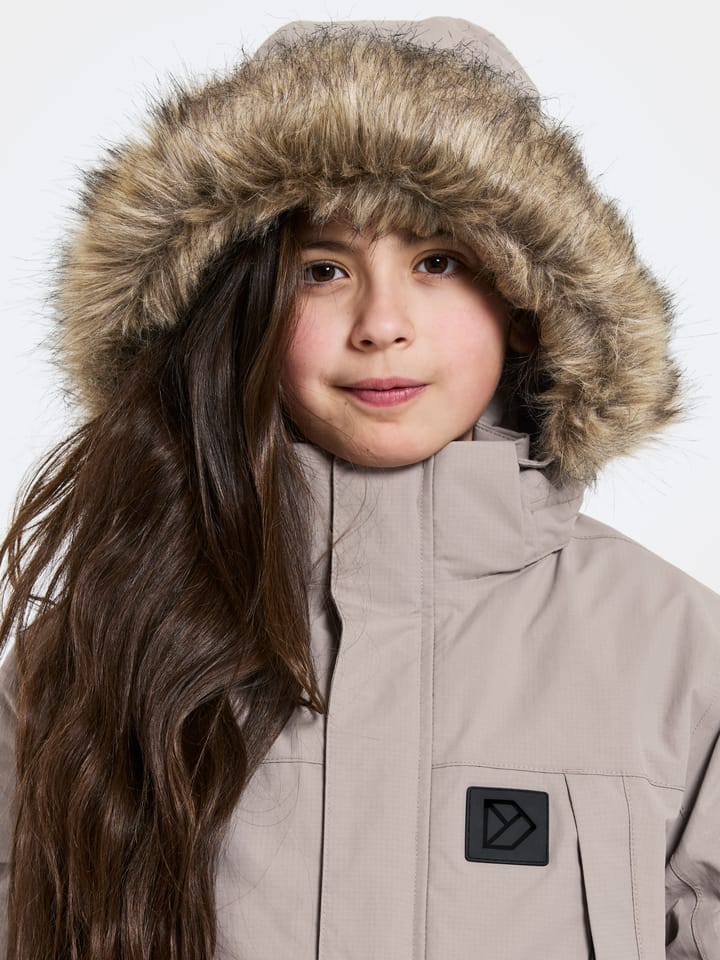 Didriksons Kids' Sylvin Parka Ash Brown Didriksons Didriksons Kids' Sylvin Parka Ash Brown Didriksons
