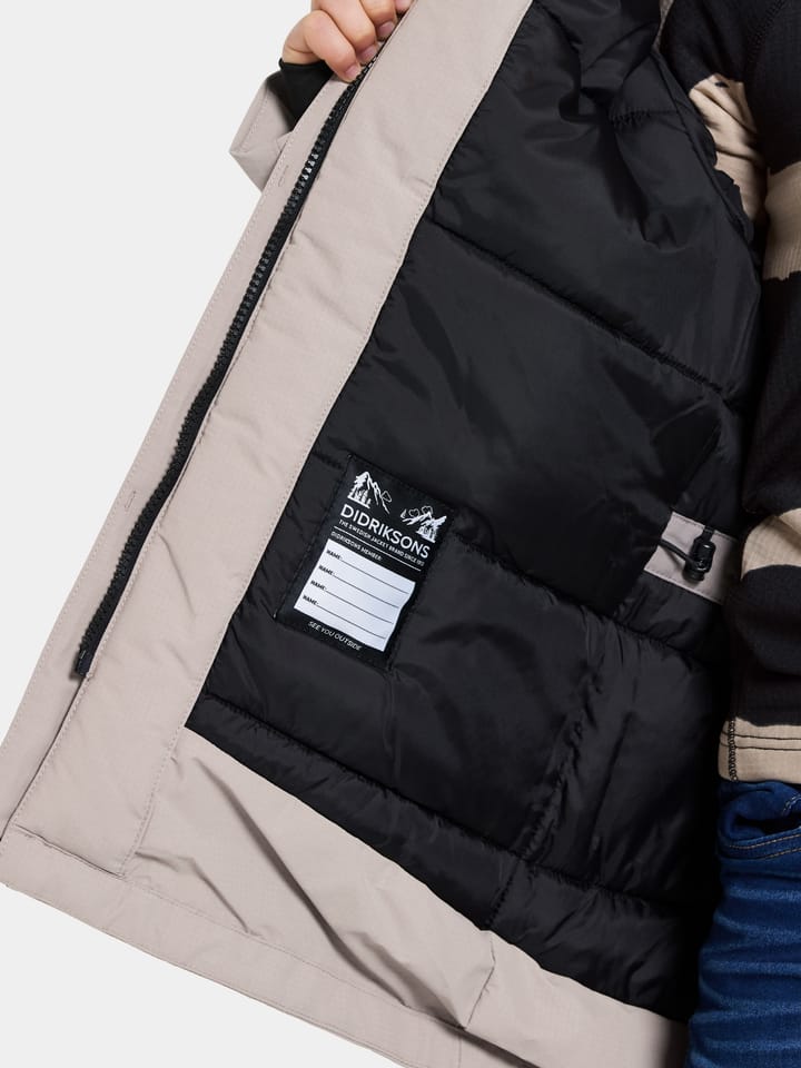 Didriksons Kids' Sylvin Parka Ash Brown Didriksons Didriksons Kids' Sylvin Parka Ash Brown Didriksons