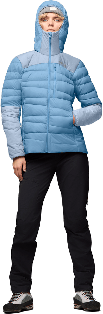Norrøna Women's Falketind Down750 Hood Allure/cashmere Blue Norrøna