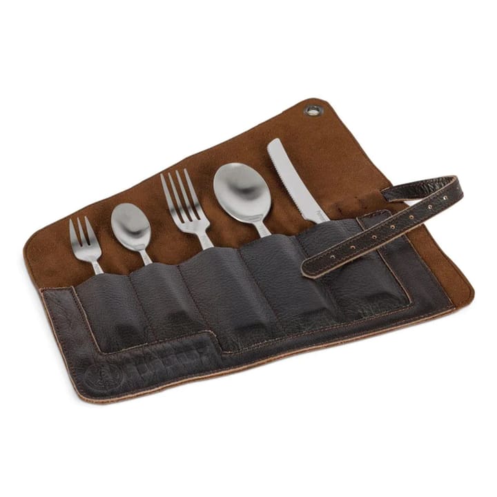 Petromax Leather Cutlery Bag Brown Petromax