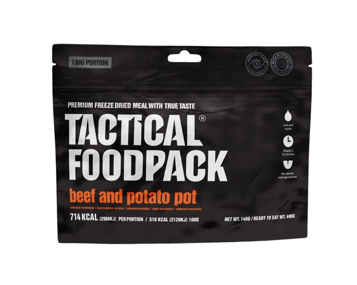 Tactical Foodpack BIG Beef And Potato Pot Black/orange Tactical Foodpack