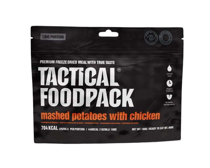 Tactical Foodpack BIG Mashed Potatoes With Chicken Black/orange Tactical Foodpack