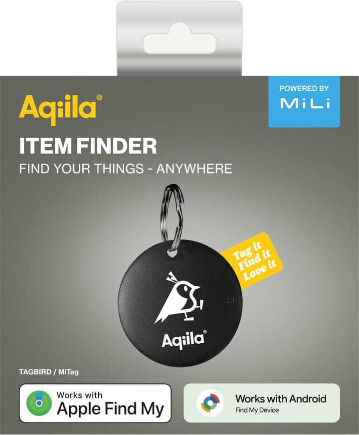 Aqiila Tagbird: Item finder 1-Pack Black Aqiila