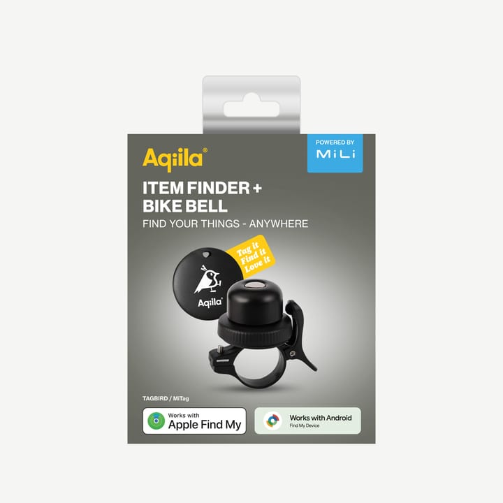Aqiila Tagbird: Item finder + Bike bell Black Aqiila