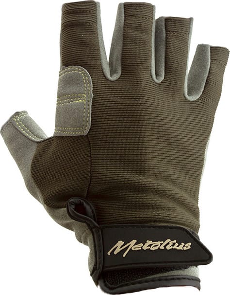 Metolius Climbing Talon Belay Glove 3/4 Gray/olive Metolius Climbing
