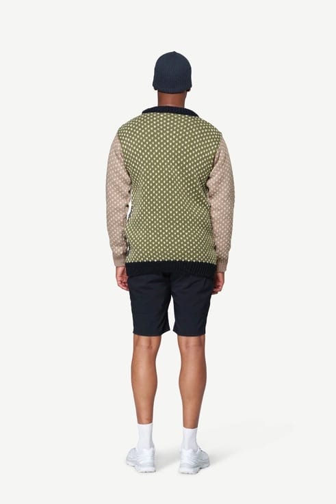 Devold Unisex Nordsjø Wool Sweater Navy/stone/olive Devold