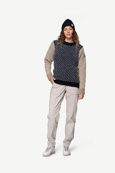 Devold Unisex Nordsjø Wool Sweater Navy/stone/olive Devold