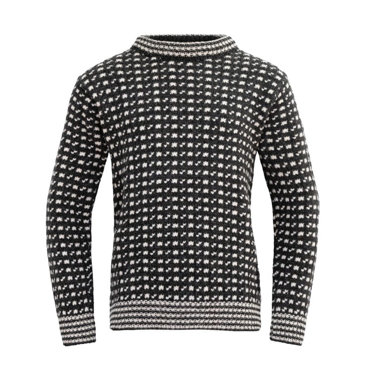Devold Unisex Original Islender Wool Sweater Anthracite/Offwhite