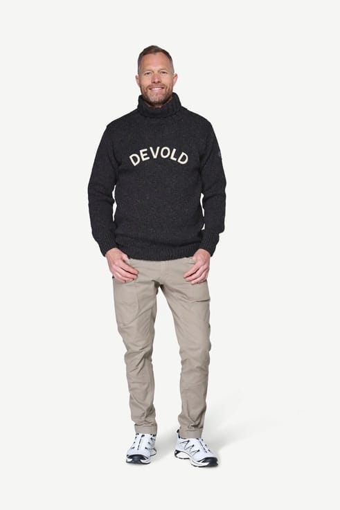 Devold Nansen Legacy High Neck Anthracite/offwhite Devold