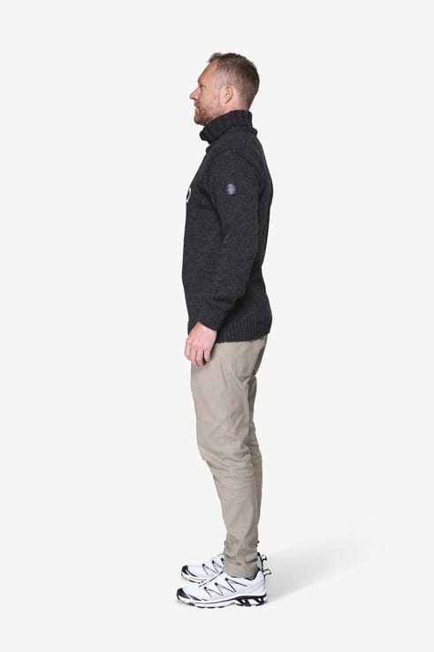 Devold Nansen Legacy High Neck Anthracite/offwhite Devold