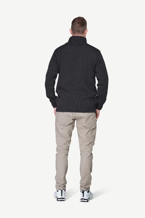 Devold Nansen Legacy High Neck Anthracite/offwhite Devold