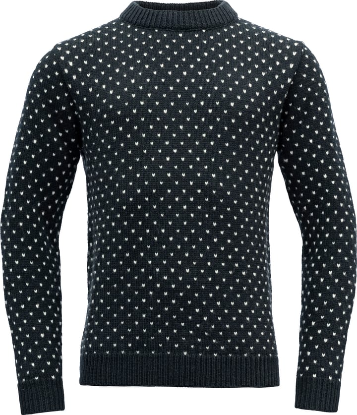 Devold Unisex Sørisen Wool Sweater Ink/Off White Devold Devold Unisex Sørisen Wool Sweater Ink/Off White Devold