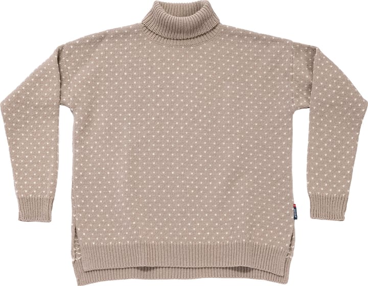 Devold Women's Sørisen Wool High Neck Stone/offwhite Devold