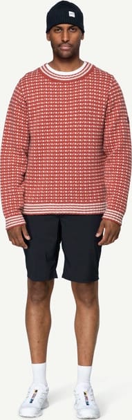 Devold Islender Refined Sweater Marsala/offwhite Devold