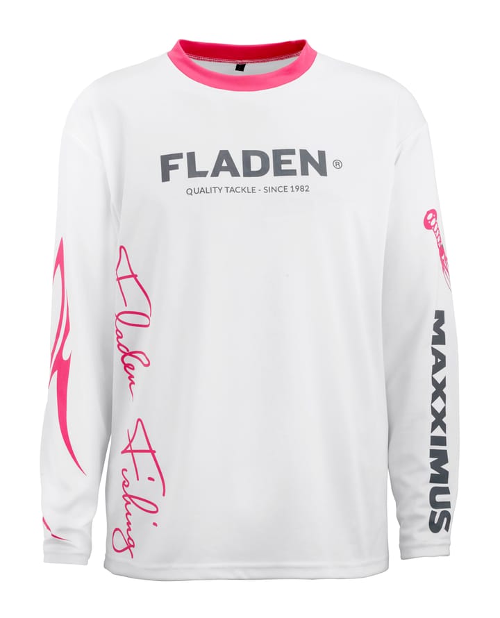 Fladen Fladen Team Pink Ls T-Shirt White/pink Fladen Fladen Fladen Team Pink Ls T-Shirt White/pink Fladen