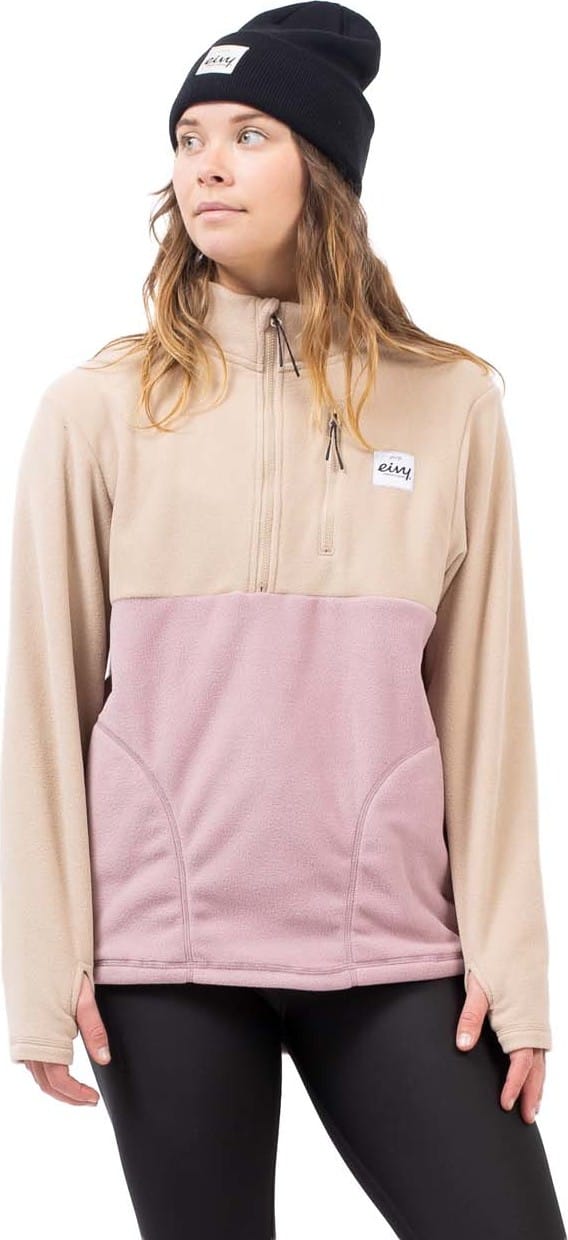 Eivy Women's Techlight Halfzip Fleece Sand / Faded Woodrose Eivy Eivy Women's Techlight Halfzip Fleece Sand / Faded Woodrose Eivy