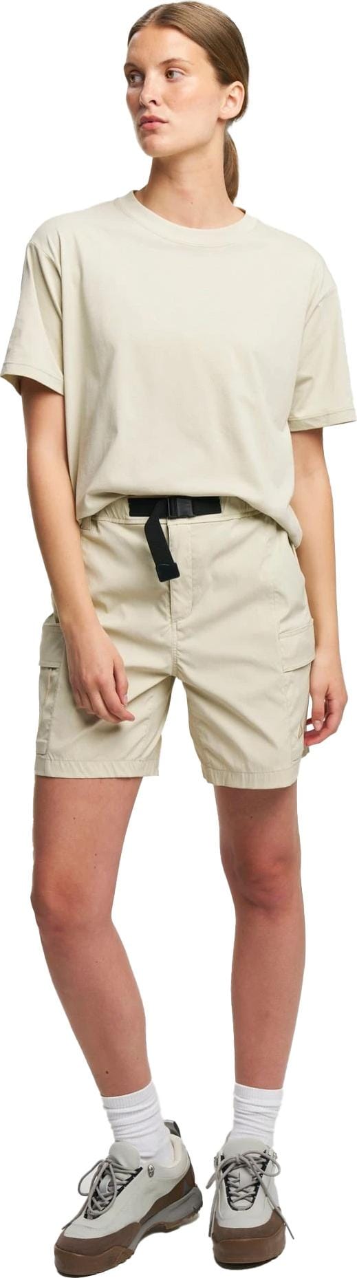 Tenson Women's Camper Cargo Shorts Light Beige Tenson