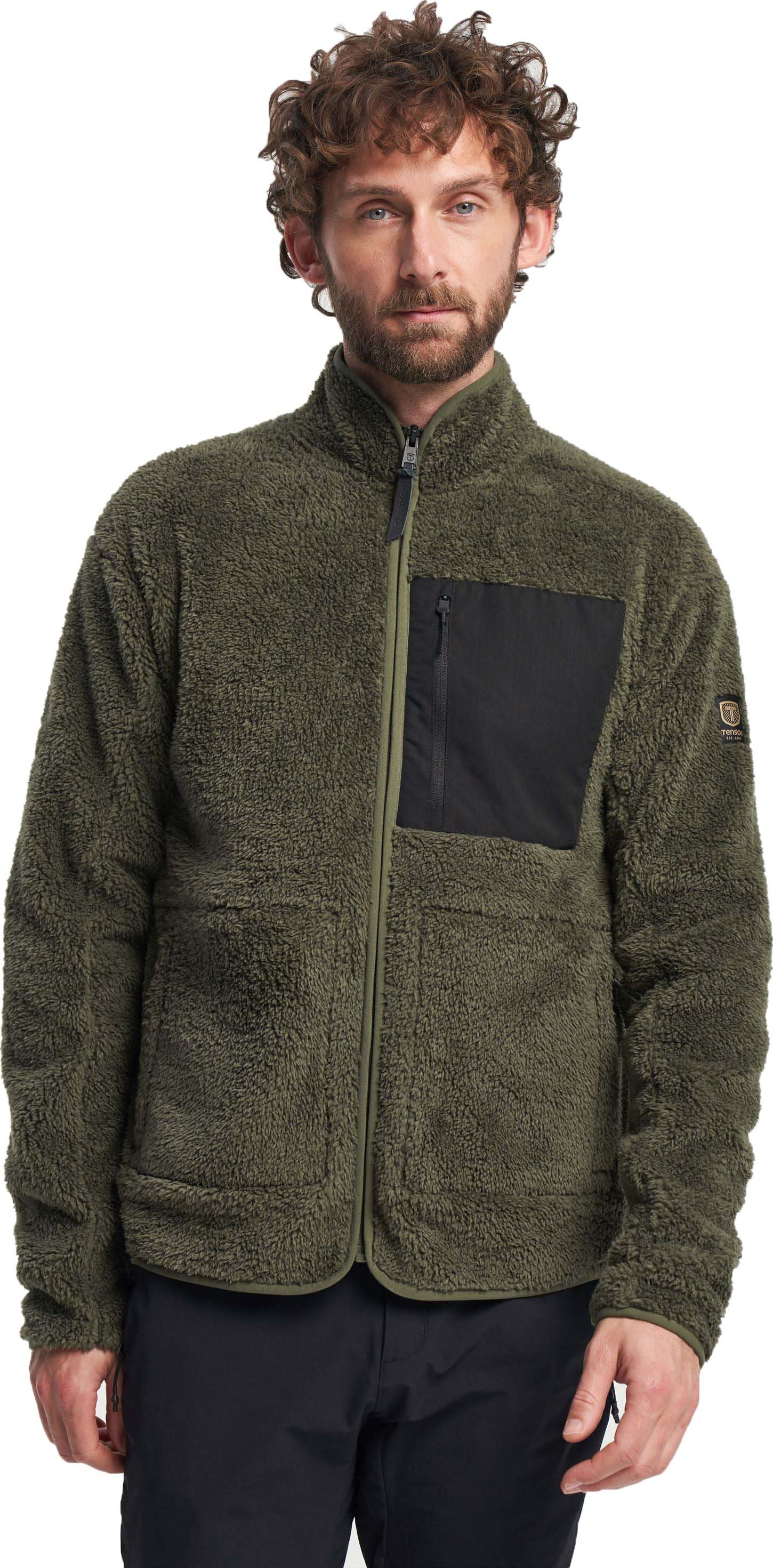 Men's Thermal Pile Zip Jacket Dark Khaki