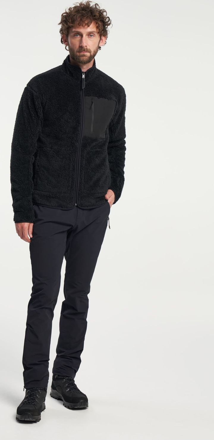 Men's Thermal Pile Zip Jacket Black Tenson