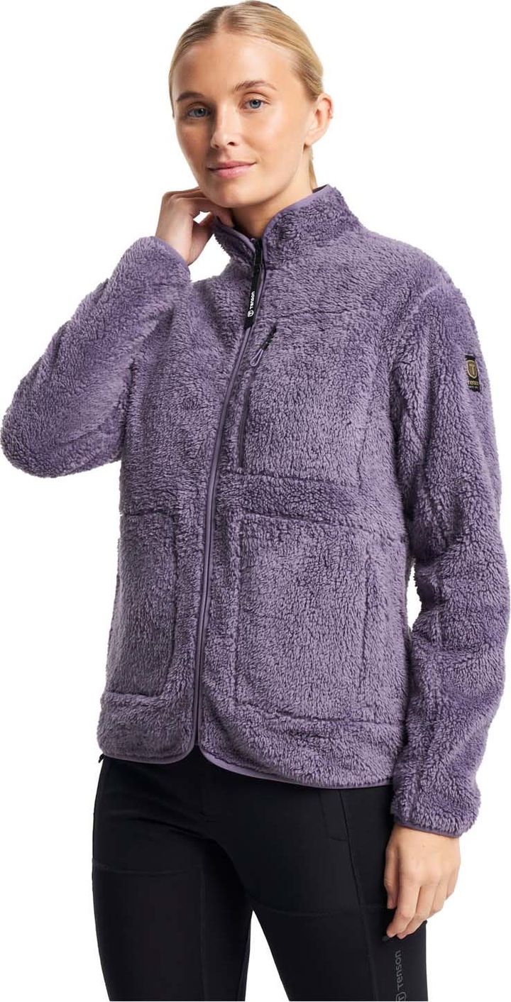 Tenson Women's Thermal Pile Zip Jacket Purple Tenson