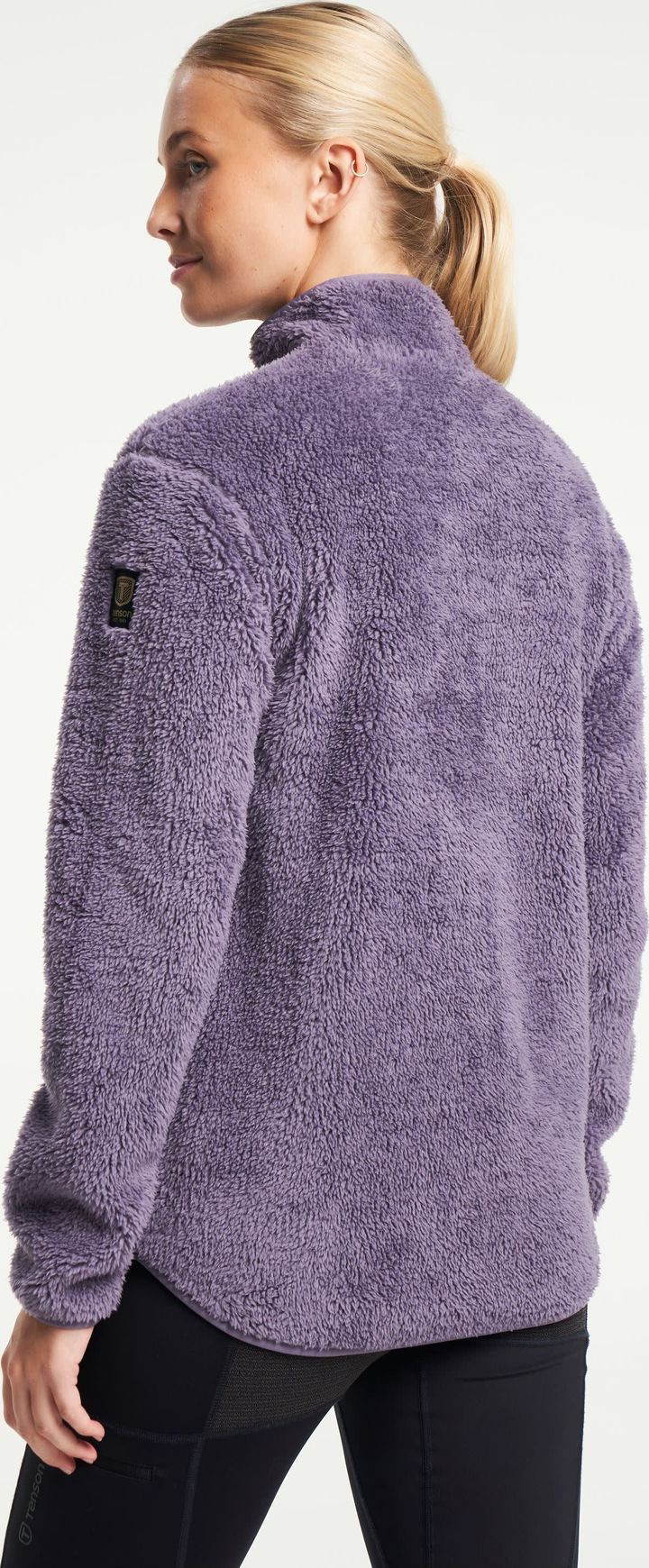 Women's Thermal Pile Zip Jacket Purple Tenson