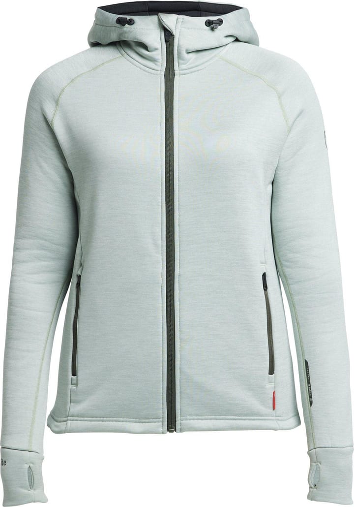 Women's TXlite Hoodie Zip Grey Green Tenson