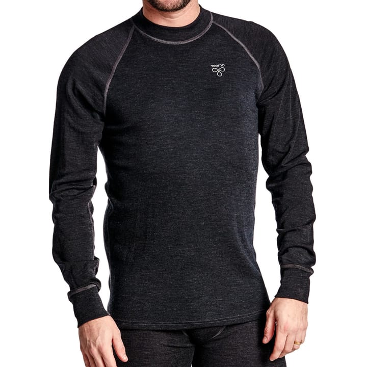 Round Neck Ls Anthracite Melange Termo