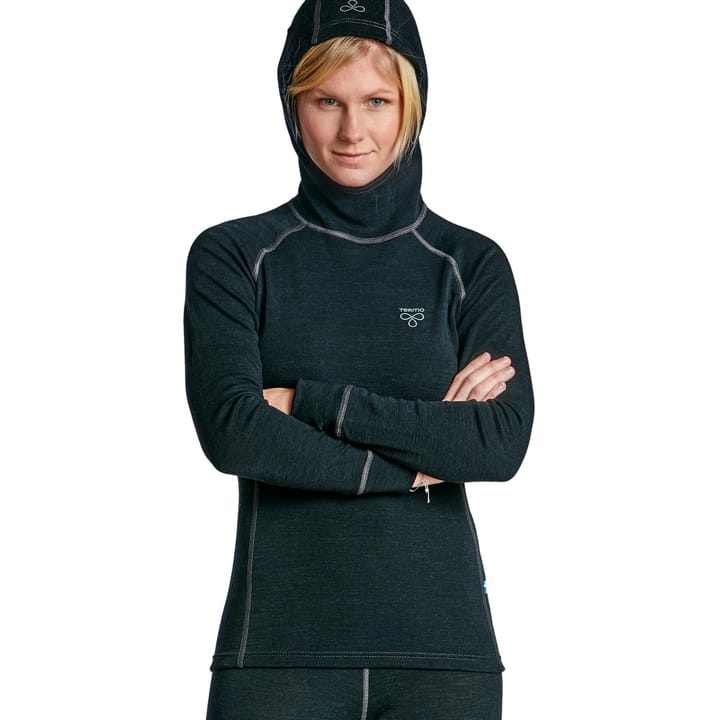 Women's Wool Light Hoodie Anthracite Melange Termo