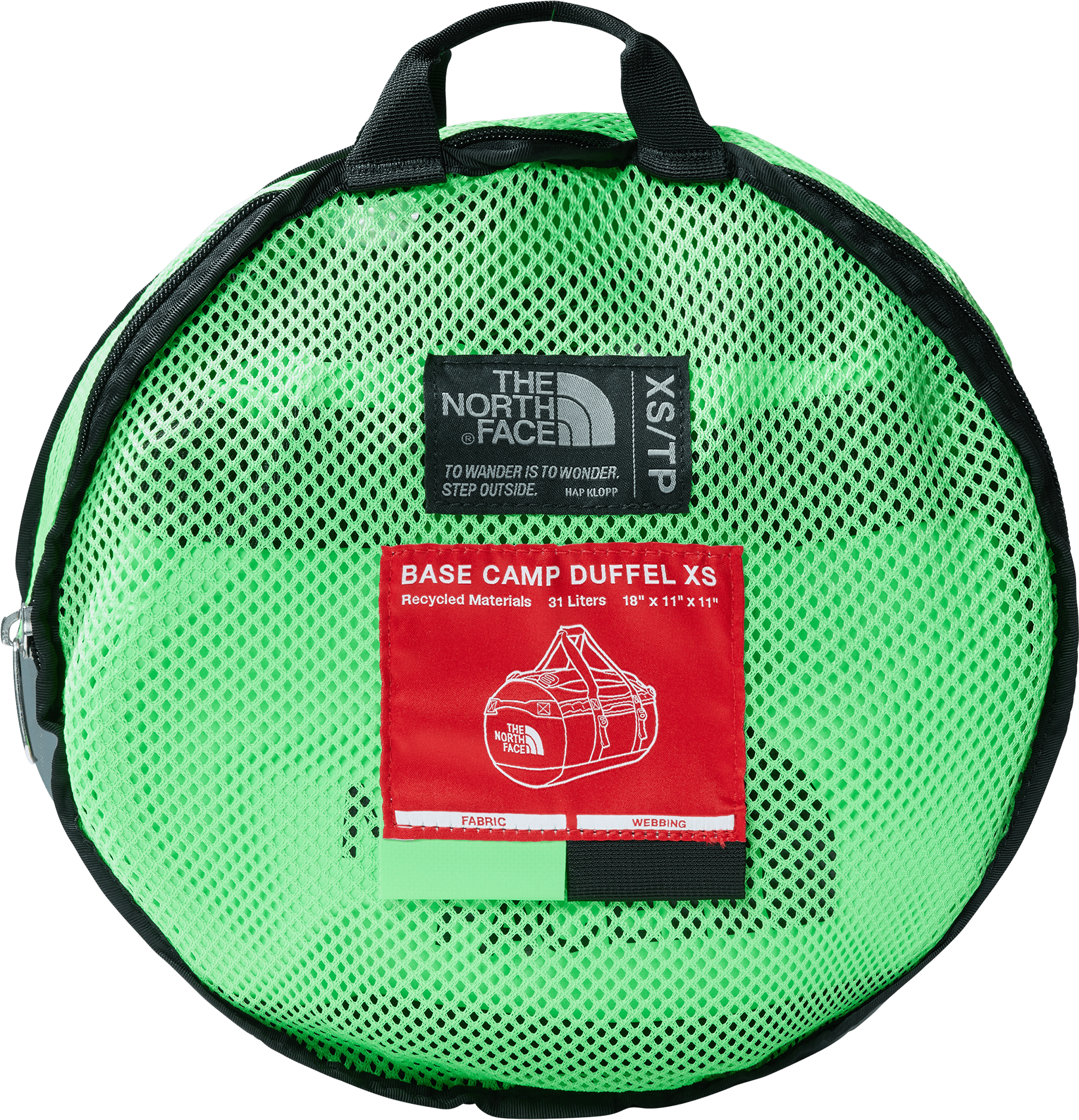 Base Camp Duffel - XS CHLOROPHYLL GRN/TNF BLACK