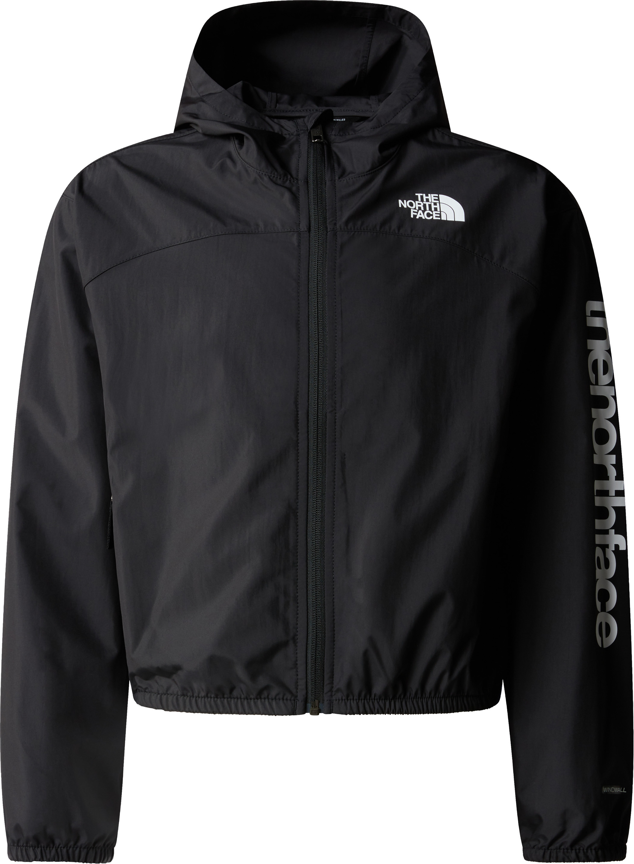 The North Face Girls’ Never Stop Hooded WindWall Jacket TNF Black