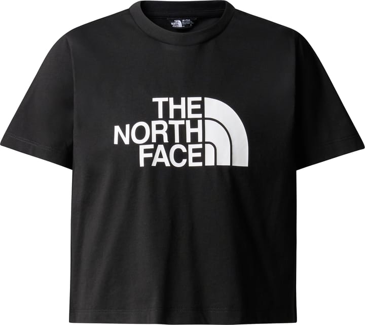 The North Face Girls' Cropped Easy T-Shirt TNF Black The North Face