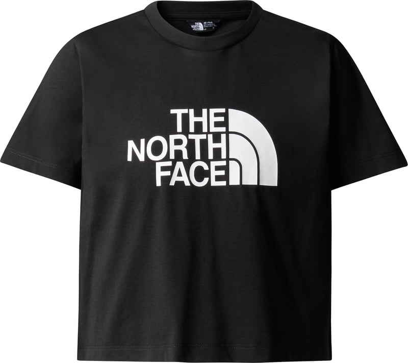 【THENORTHFACE】 black cotton t-shirt （関税送料込） the-north-face-g-s-s-crop-easy