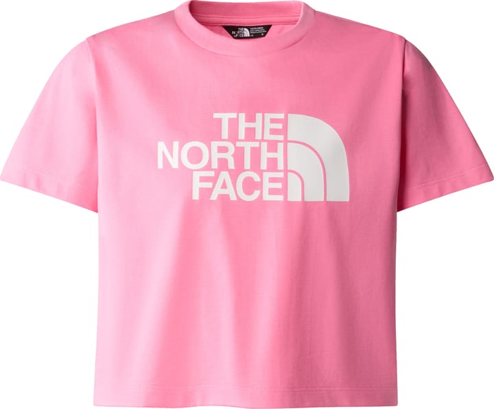 The North Face Girls' Cropped Easy T-Shirt Gamma Pink The North Face