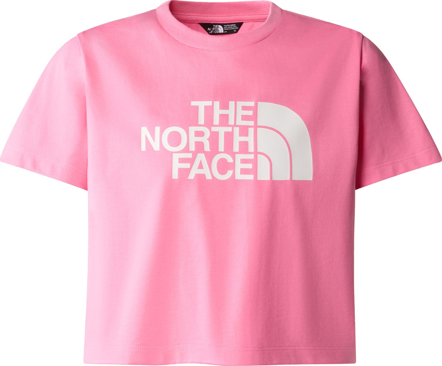 The North Face G S/S Crop Easy Tee Gamma Pink