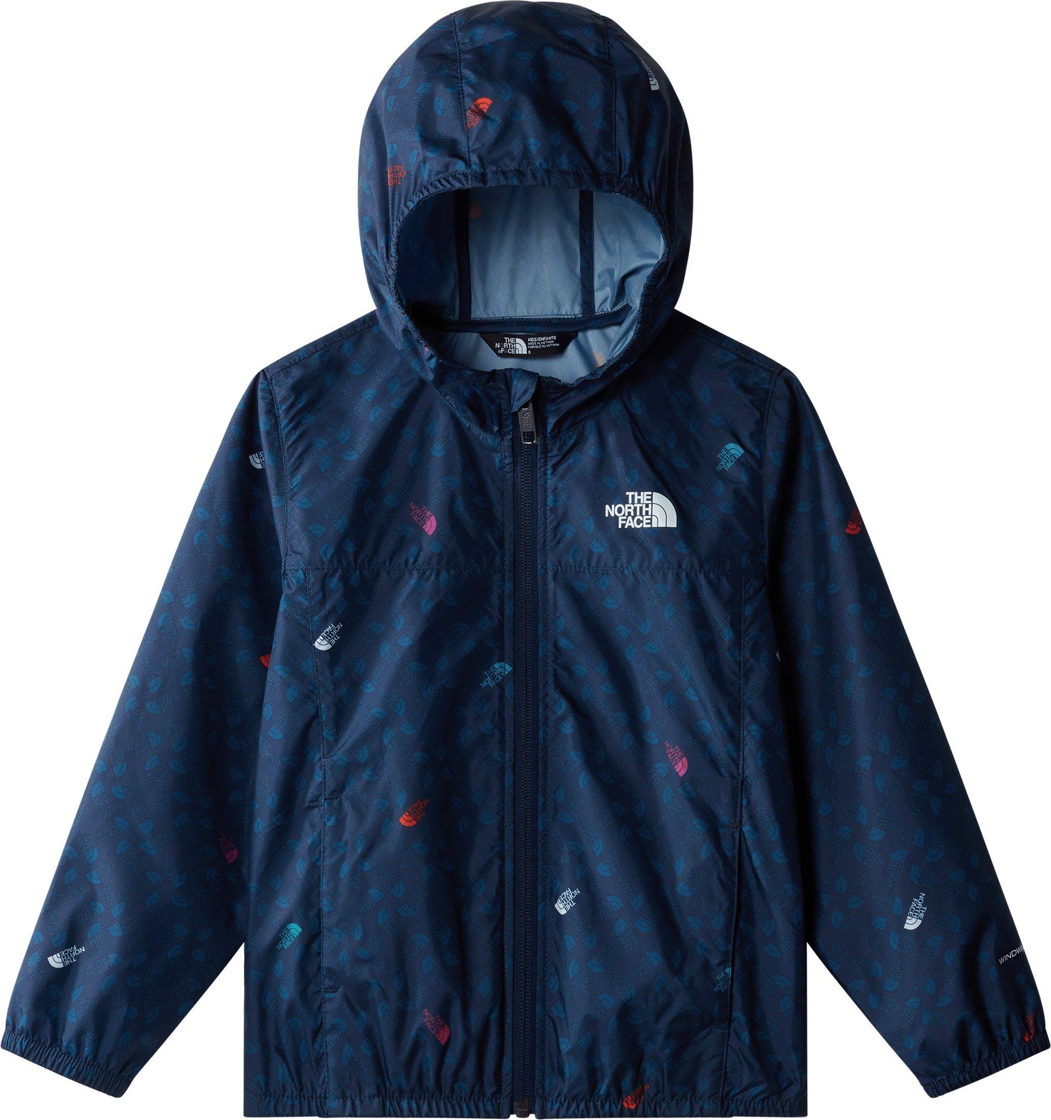 The North Face Kids' Never Stop Hooded WindWall Jacket Summit Navy TNF Shadow