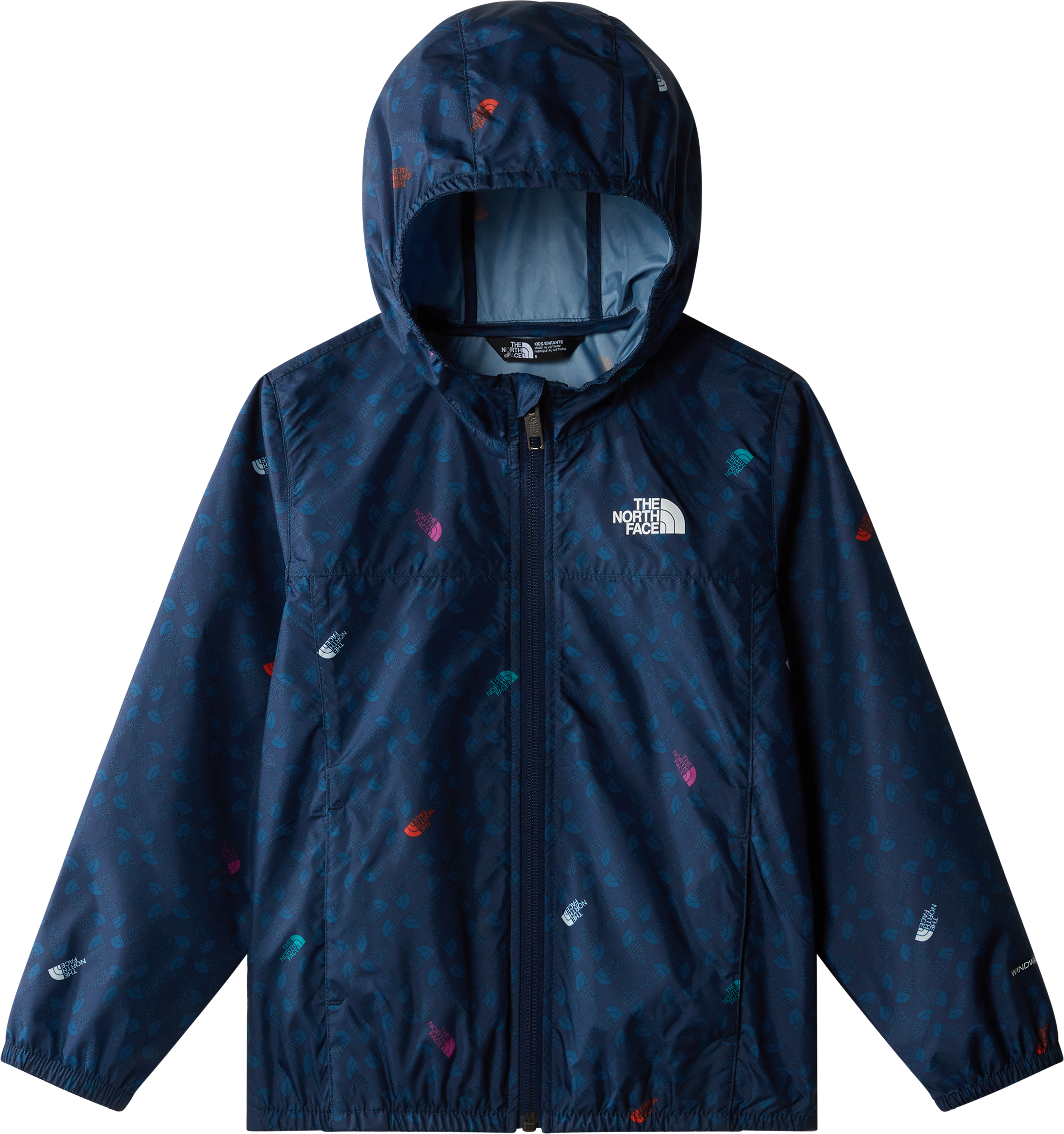 The North Face Kid Never Stop Hooded Windwall Jacket Summit Navy TNF Shadow