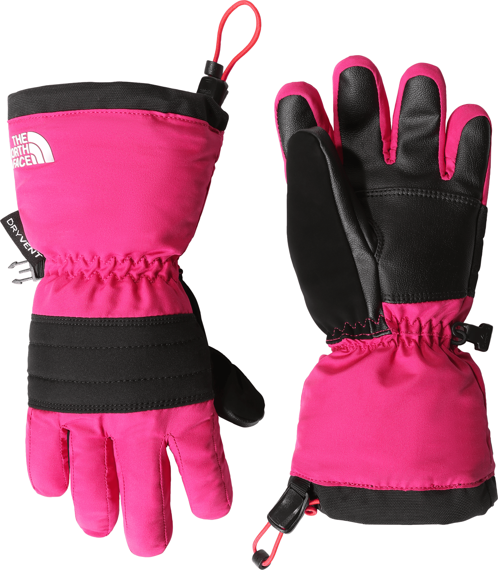 Kids' Montana Ski Etip Gloves Fuschia Pink-TNF Black | Buy Kids