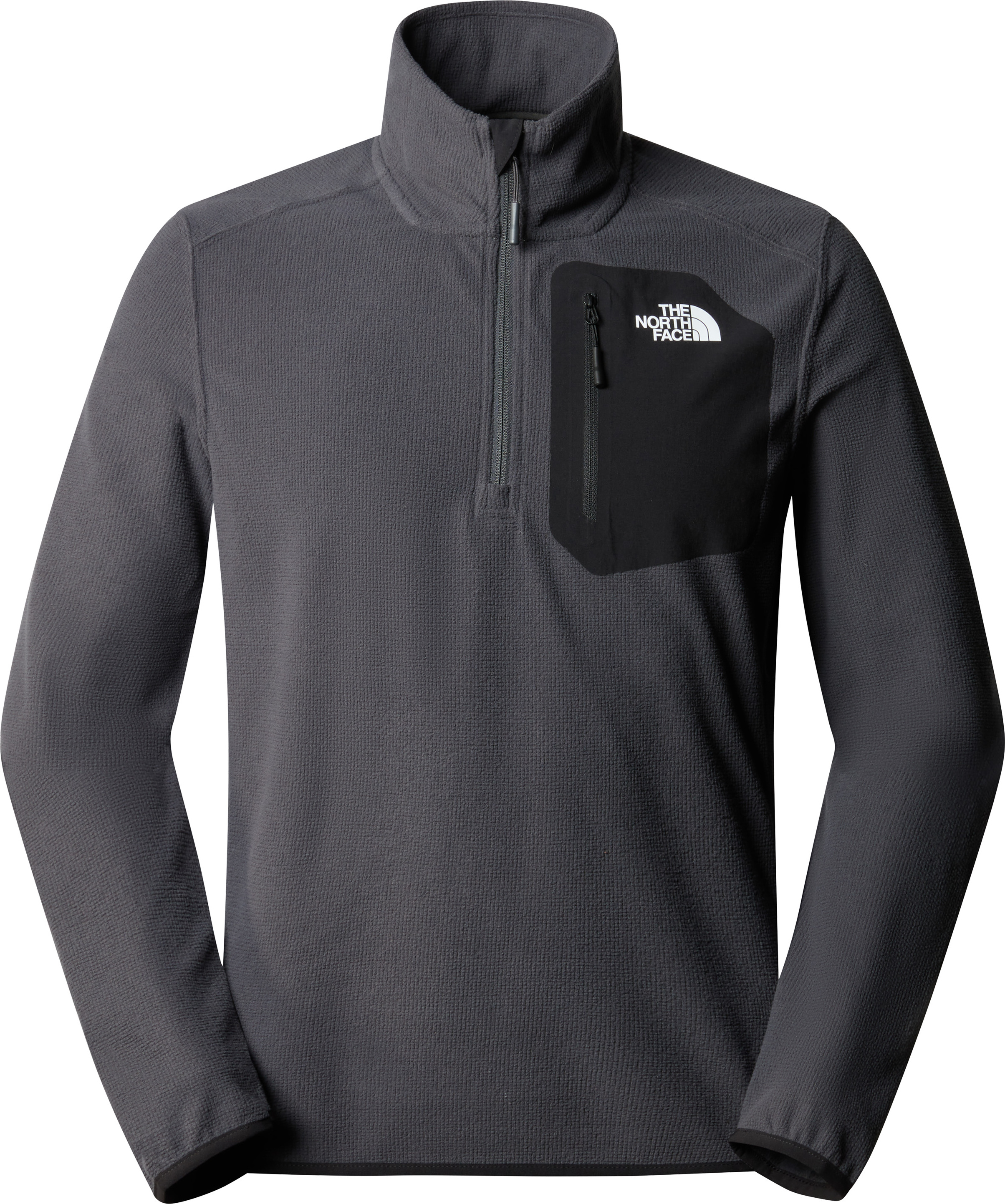 The North Face M Experit 1/4 Zip Grid Fleece Asphalt Grey/TNF Black