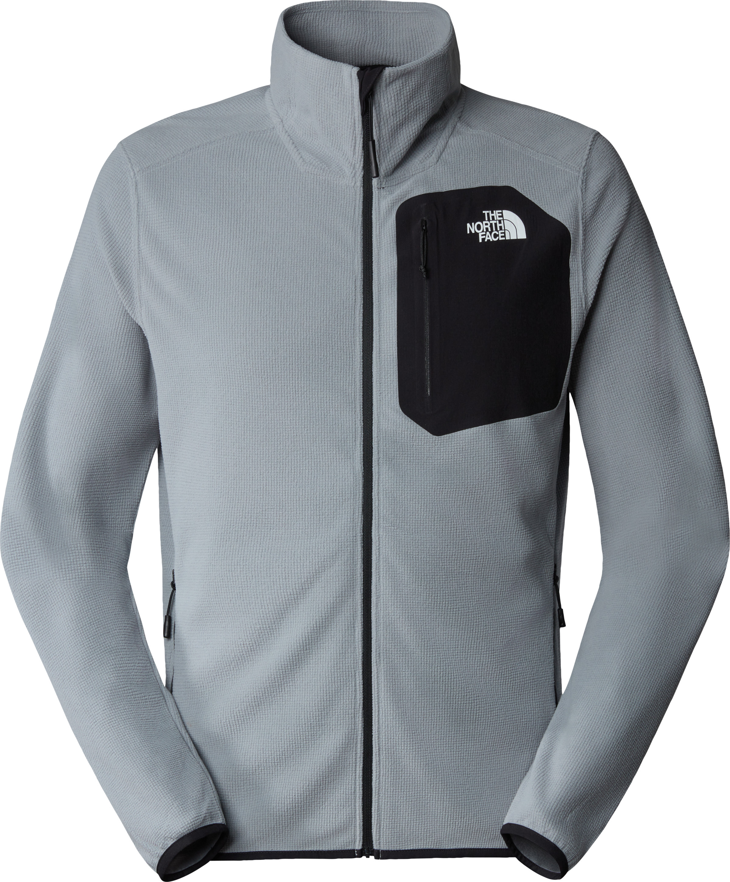 The North Face The North Face Men's Experit Grid Fleece Jacket Monument Grey/TNF Black XL, Monument Grey/Tnf Black